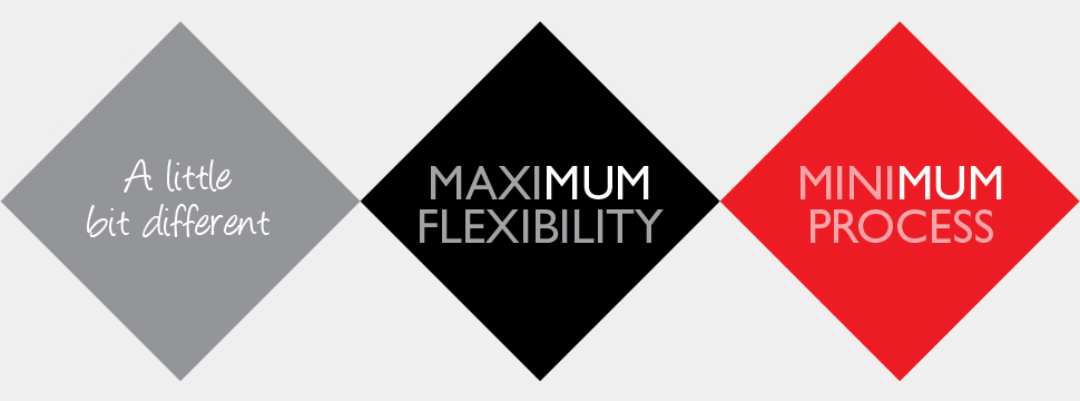 MaxiMUM Flexibility, MiniMUM Process
